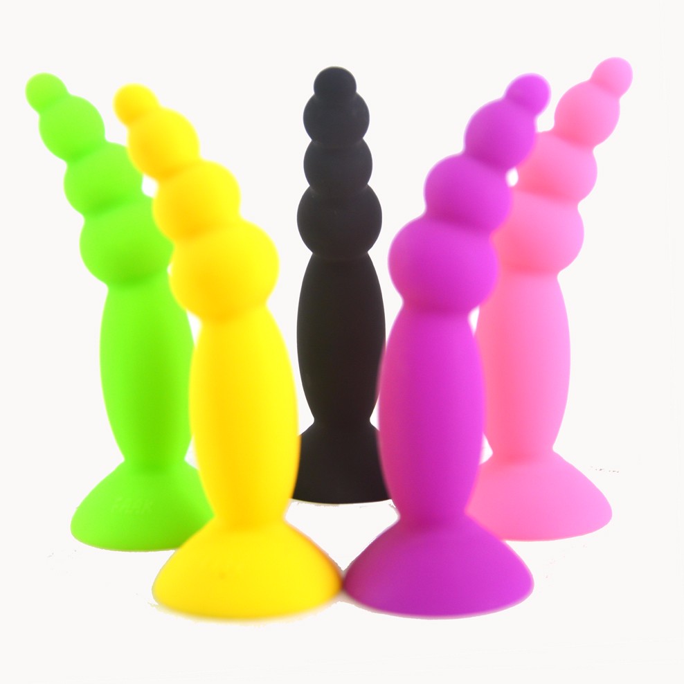 Mini Silicone Anal Plug Fluorescent Gspot Stimulator Suction Dildo Masturbator Adult Sex Toy Product - 18