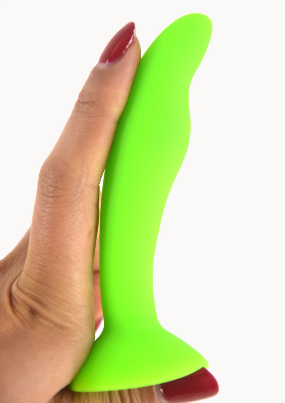 Mini Silicone Anal Plug Fluorescent Gspot Stimulator Suction Dildo Masturbator Adult Sex Toy Product - 16