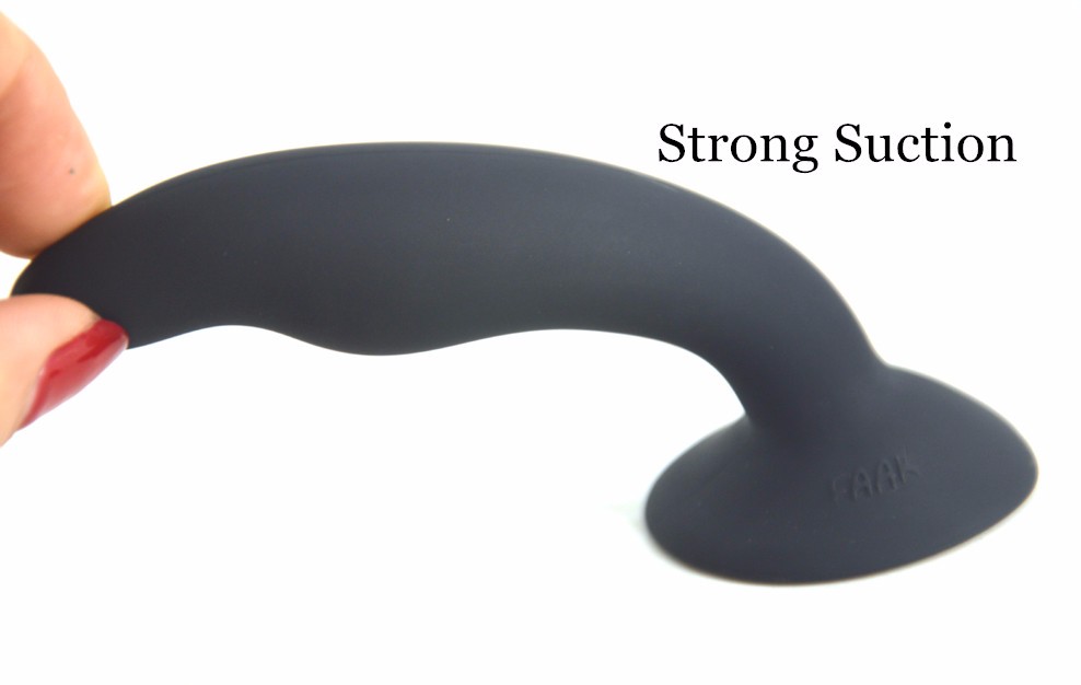 Mini Silicone Anal Plug Fluorescent Gspot Stimulator Suction Dildo Masturbator Adult Sex Toy Product - 10
