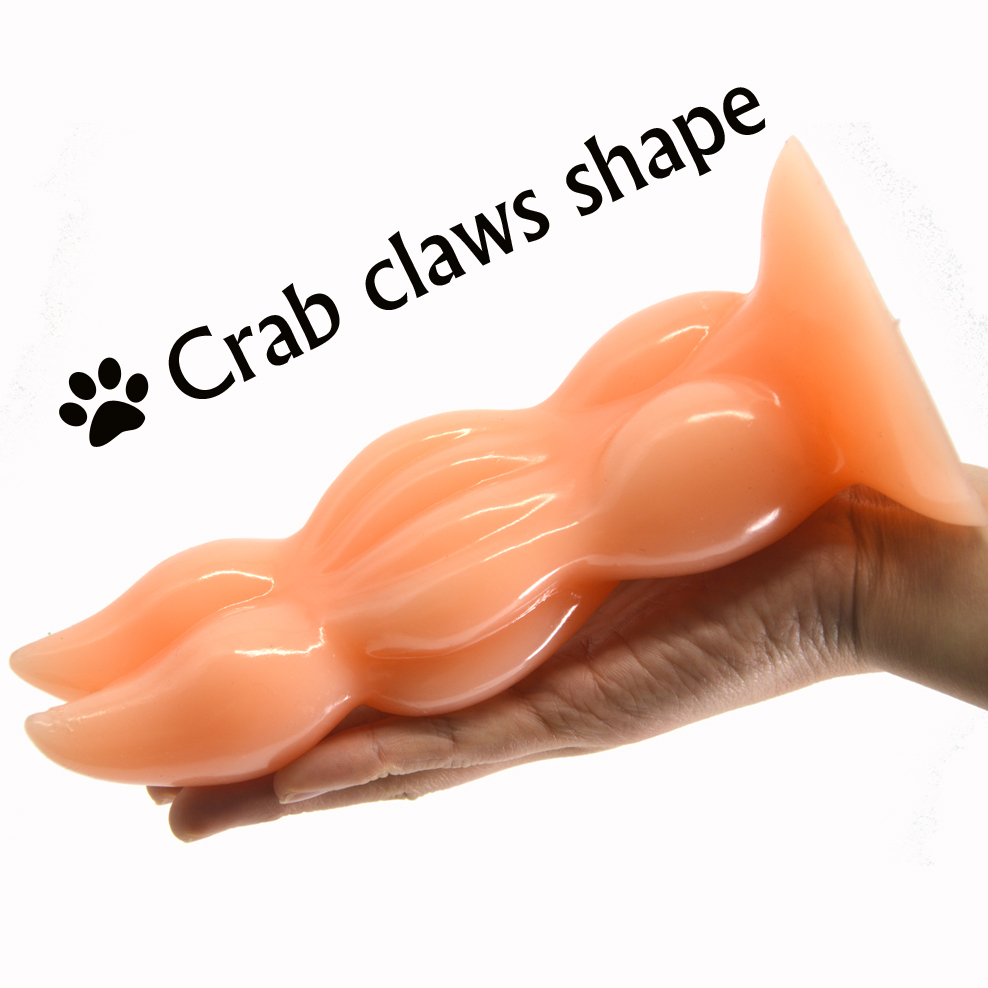 Crab Claw Shaped Animal Dildo Suction Cup Anal Plug Adult Masturbation Sex Toy For Pleasure - 9