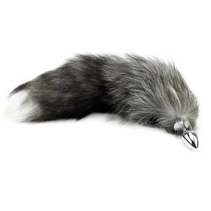 Love Faux Fox Tail Butt Anal Plug Toy Massager Metal Silicone Stimulation Anus Adult Sex For Couple Men - 2