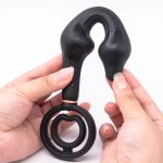 Inflatable Anal Beads Huge Plug With Cock Ring Prostate Massage Anus Expansion Big Butt Sex Toys For Men - 6