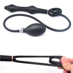 Inflatable Anal Beads Huge Plug With Cock Ring Prostate Massage Anus Expansion Big Butt Sex Toys For Men - 5
