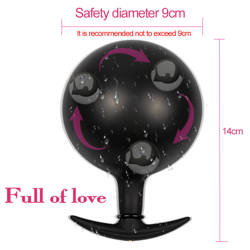 Large Silicone Inflatable Anal Plug Gspot Stimulator Nonvibrating Adult Sex Toy For Men And Women - 10