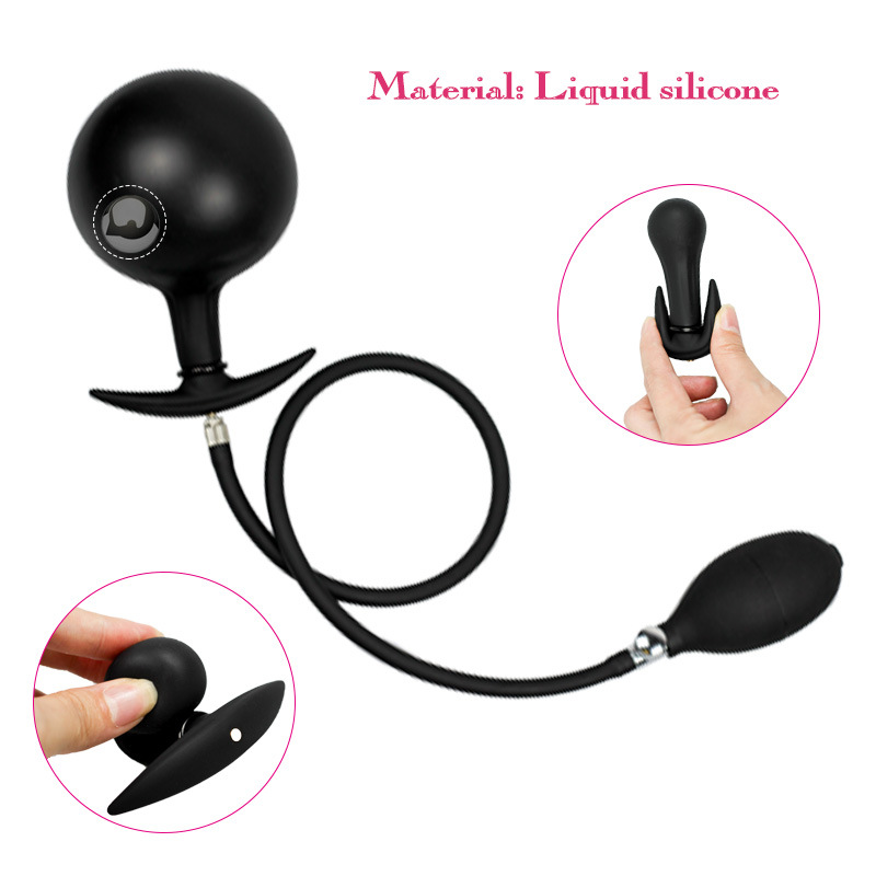 Large Silicone Inflatable Anal Plug Gspot Stimulator Nonvibrating Adult Sex Toy For Men And Women - 8