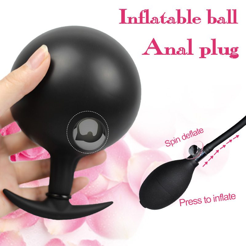 Large Silicone Inflatable Anal Plug Gspot Stimulator Nonvibrating Adult Sex Toy For Men And Women - 7