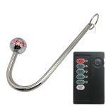 25 30 35mm Huge Electric Shock Vibration Anal Hook Stainless Steel Anus Stimulation Buttplug Gspot Beads Butt Plug Sexshop - 6