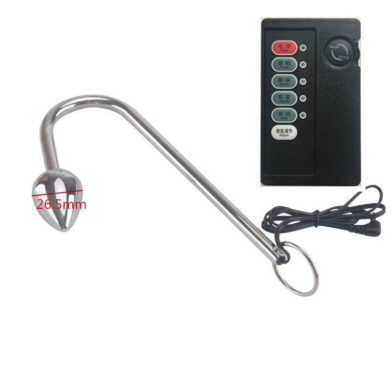 Electric Shock Stainless Steel Anal Hook 2535mm Vibration Stimulation Gspot Beads Butt Plug For Sexual Pleasure - 10