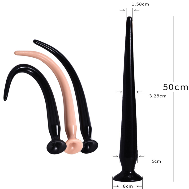 Large Silicone Anal Dildo With Suction Cup Gspot Prostate Massager Adult Sex Toy For Men Women - 2