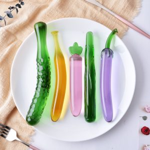 Crystal Anal Plug Cucumber Banana Fruits Masturbation Sex Toys G Spot Massage Prostate Massager Erotic For Women Gay - 2