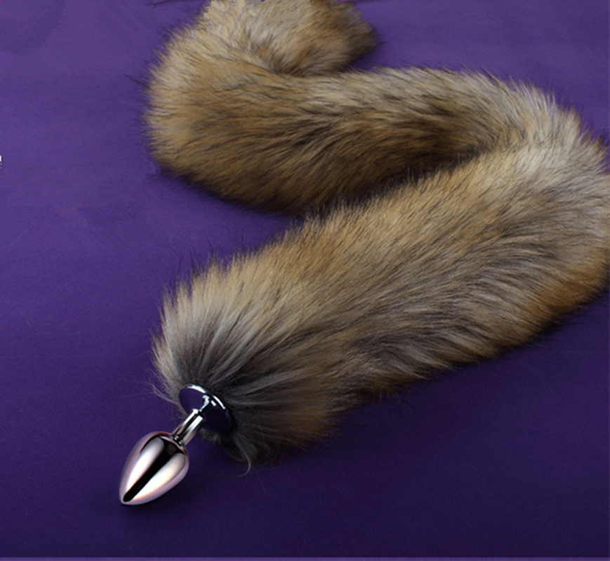 Metal Anal Plug With 78cm Fox Tail 3 Size Options Erotic Stimulation Adult Toys For Women Sexy Bedroom Games - 8