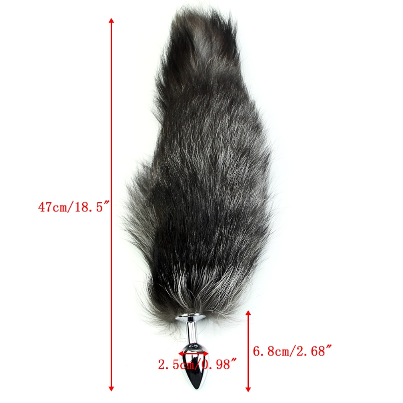Quality Erotic Faux Fox Tail Butt Plug Sexy Adult Product For Romantic Anal Play - 3