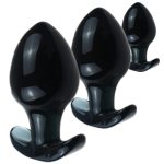 125x 66mm Huge Smooth Crystal Glass Black Pink Dildo Anal Dilation Butt Plug Sex Toys For Men Women Big Ass Buttplug - 6