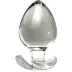 125x 66mm Huge Smooth Crystal Glass Black Pink Dildo Anal Dilation Butt Plug Sex Toys For Men Women Big Ass Buttplug - 5