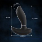 Wireless Remote Control Anal Vibrator Tickling Male Prostate Massager Vibrating Butt Plug Masturbators Sex Toys For Men Gay - 6