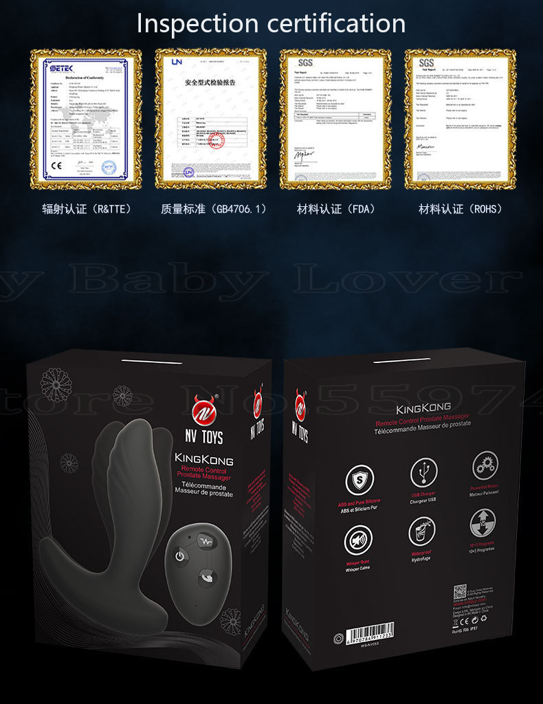 Wireless Remote Anal Vibrator Male Prostate Massager Vibrating Butt Plug Masturbation Toy Adult Pleasure Products For Men Gay - 11