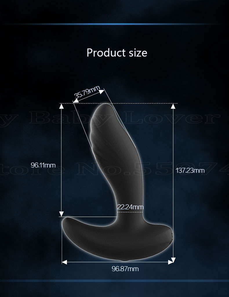 Wireless Remote Anal Vibrator Male Prostate Massager Vibrating Butt Plug Masturbation Toy Adult Pleasure Products For Men Gay - 10