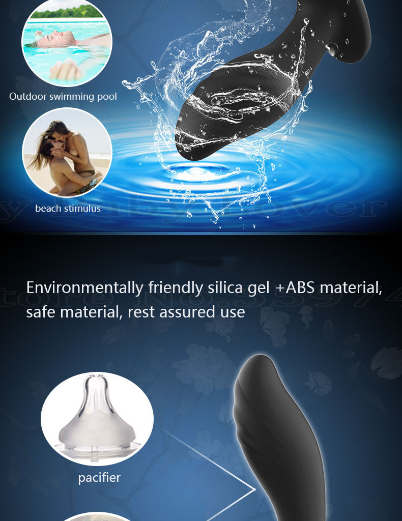 Wireless Remote Anal Vibrator Male Prostate Massager Vibrating Butt Plug Masturbation Toy Adult Pleasure Products For Men Gay - 8