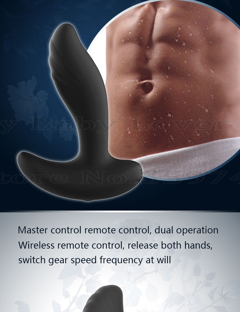 Wireless Remote Anal Vibrator Male Prostate Massager Vibrating Butt Plug Masturbation Toy Adult Pleasure Products For Men Gay - 6