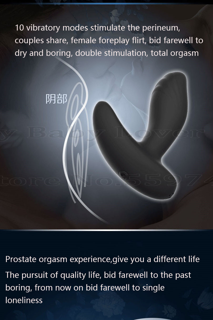 Wireless Remote Anal Vibrator Male Prostate Massager Vibrating Butt Plug Masturbation Toy Adult Pleasure Products For Men Gay - 5