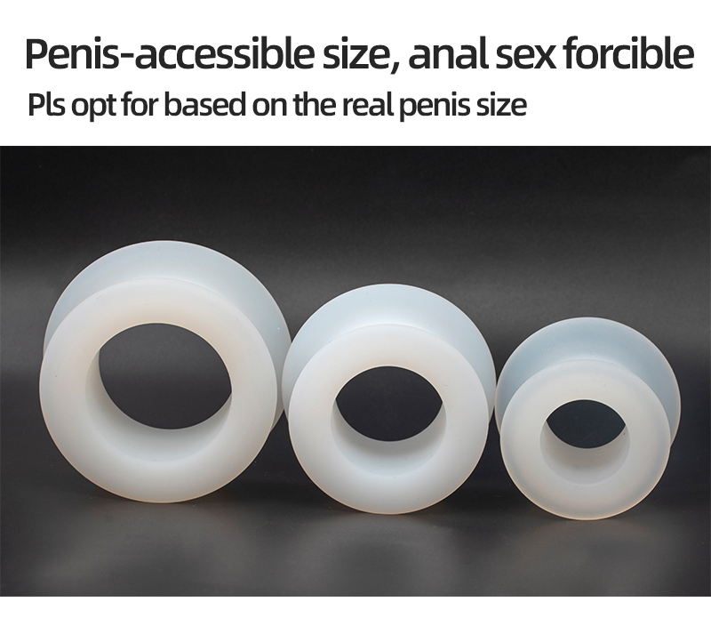 Large Silicone Prostate Massager Anal Plug And Vaginal Ring Hollow Speculum Sex Toys - 8