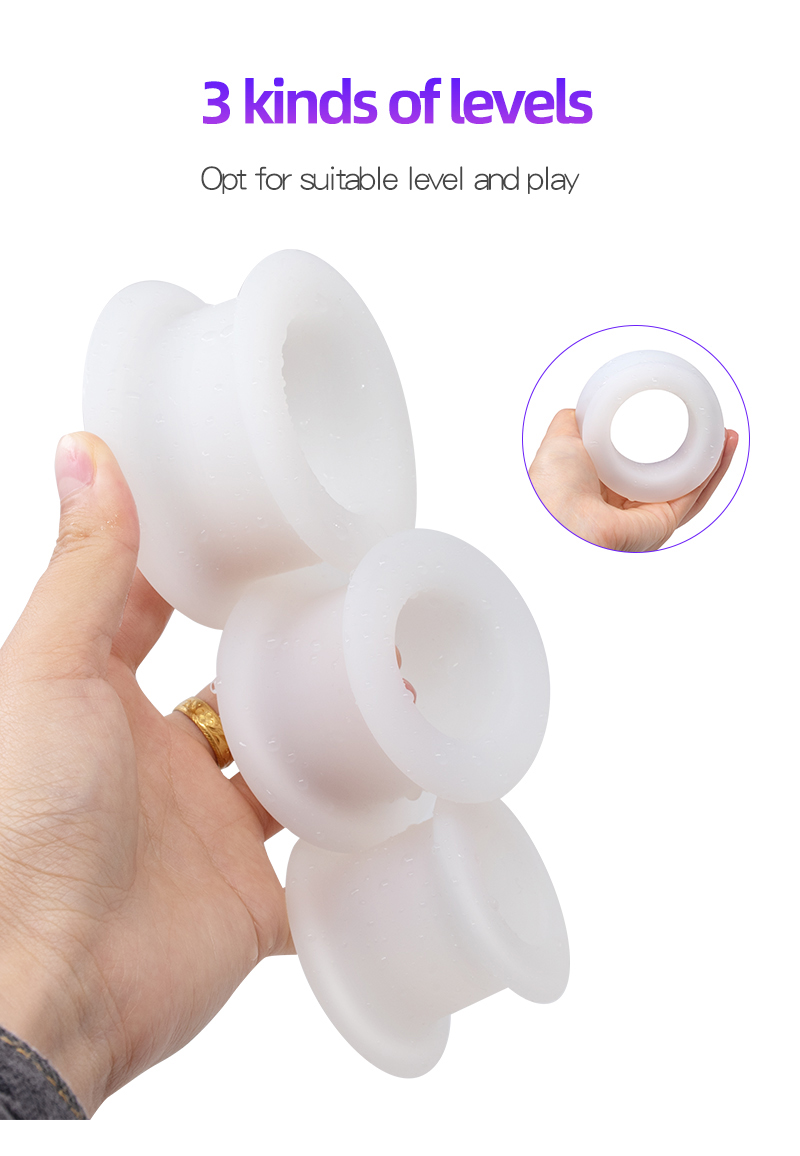 Large Silicone Prostate Massager Anal Plug And Vaginal Ring Hollow Speculum Sex Toys - 2