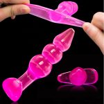 Soft Silicone Anal Butt Plug G-spot Stimulation Suction Cup Jelly Dildo Sex Toys For Women Men Flirt Erotics - 5