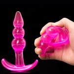 Soft Silicone Anal Butt Plug G-spot Stimulation Suction Cup Jelly Dildo Sex Toys For Women Men Flirt Erotics - 4