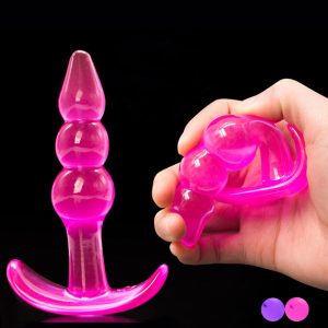 Soft Silicone Anal Butt Plug G-spot Stimulation Suction Cup Jelly Dildo Sex Toys For Women Men Flirt Erotics