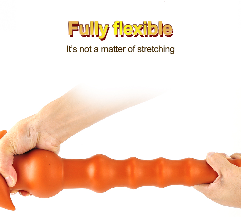 Large Silicone Anal Plug Vaginal Stimulator Prostate Massager Beaded Butt Expander For Men And Women - 5
