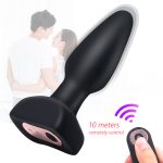 Remote Butt Plug 7 Frequencies Vibration Impact Wave Anal Plugs Bdsm Toys Intimate Goods For Prostate Massage - 5