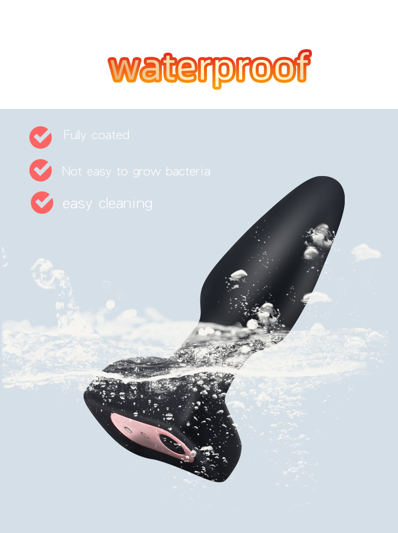 7frequency Vibrating Prostate Massager Remote Control Anal Plug Bdsm Toy Adult Intimacy Product For Men - 6