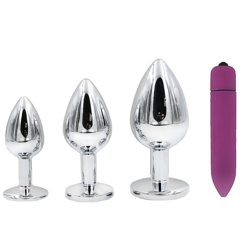Stainless Steel Butt Plug Dildo Vibrator Anal Adult Massager Balls Sex Toys For Woman Men Shop