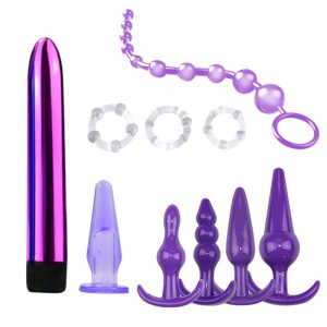 Vibrator Anal Plug Combination Butt Set Vibrating Beads Kit Prostate Massager Sex Toys For Women Men Anus Stimulator - 2