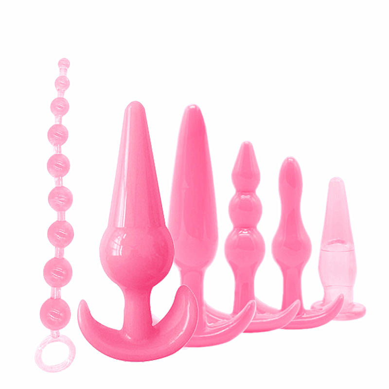 Prostate Anus Stimulator Kit Vibrating Anal Bead Plug Combo For Men Women Sex Toy Set - 10