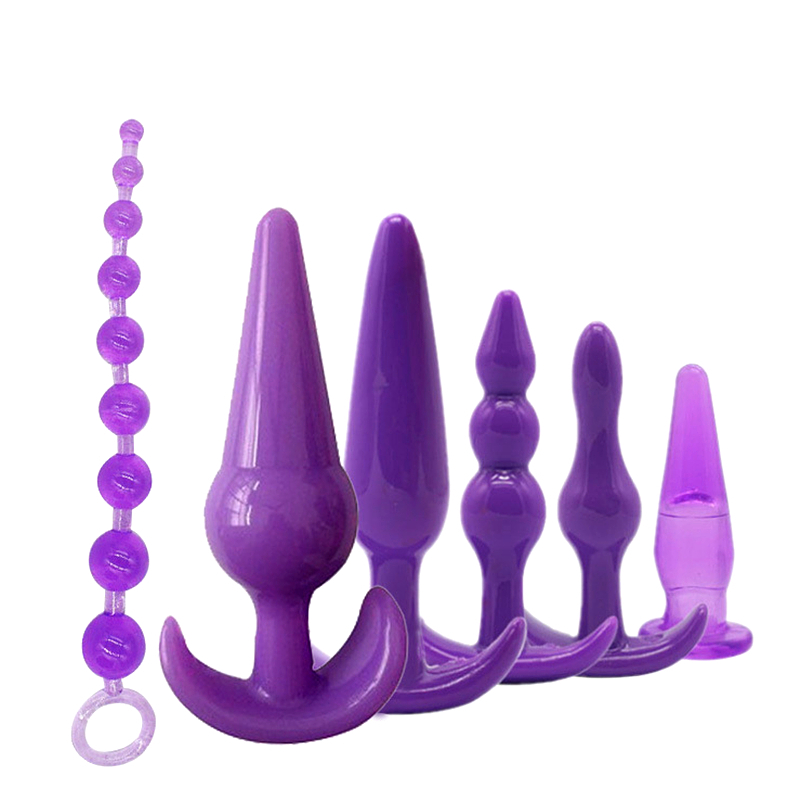 Prostate Anus Stimulator Kit Vibrating Anal Bead Plug Combo For Men Women Sex Toy Set - 9