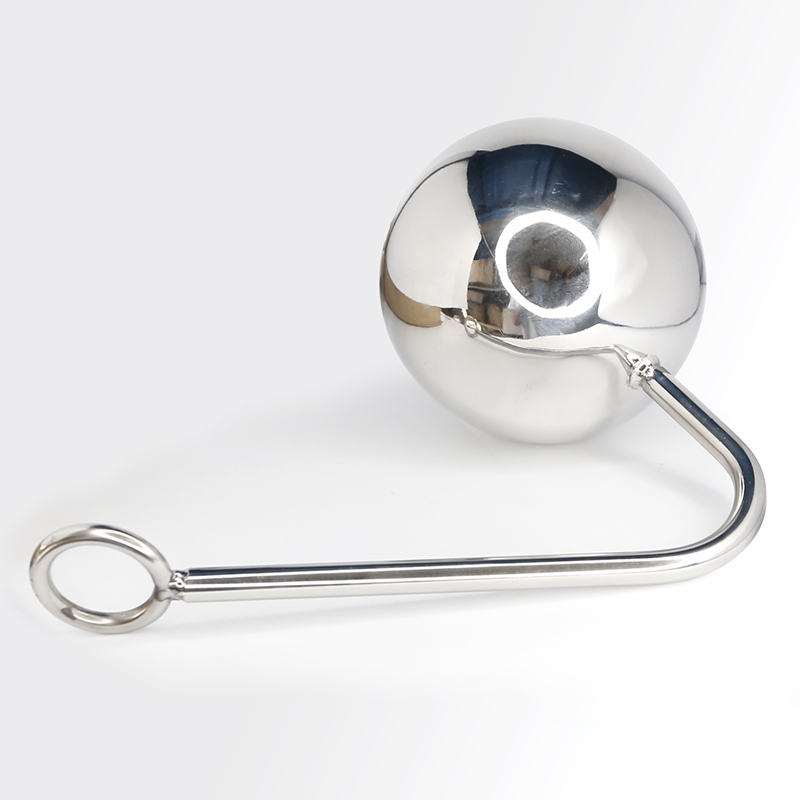Metal Anal Hook Butt Plug Prostate Massager For Men Bdsm Design Sex Toy Giant Ball Design - 2