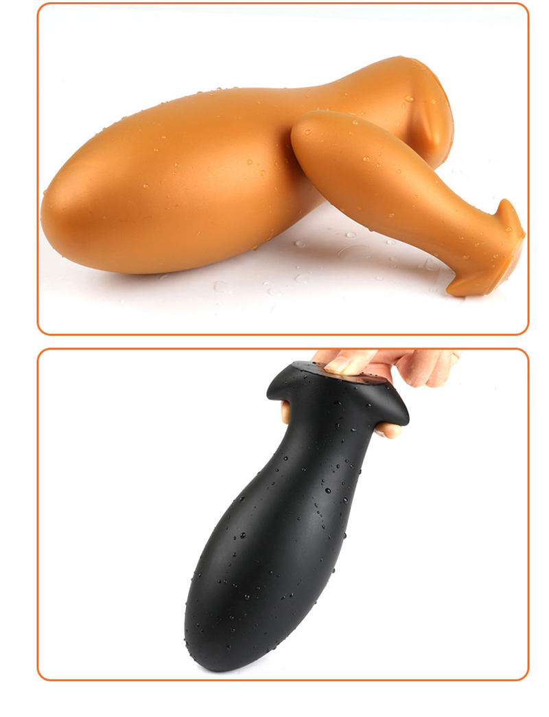 Quality Silicone Huge Anal Plug Super Soft Prostate Massager For Intense Anus Stimulation - 14