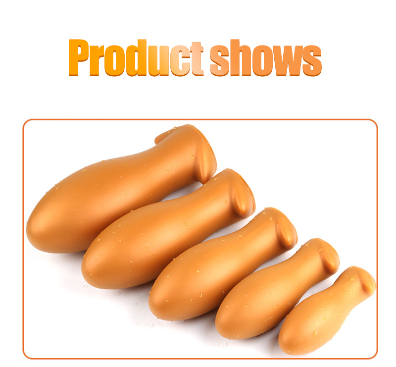 Quality Silicone Huge Anal Plug Super Soft Prostate Massager For Intense Anus Stimulation - 13