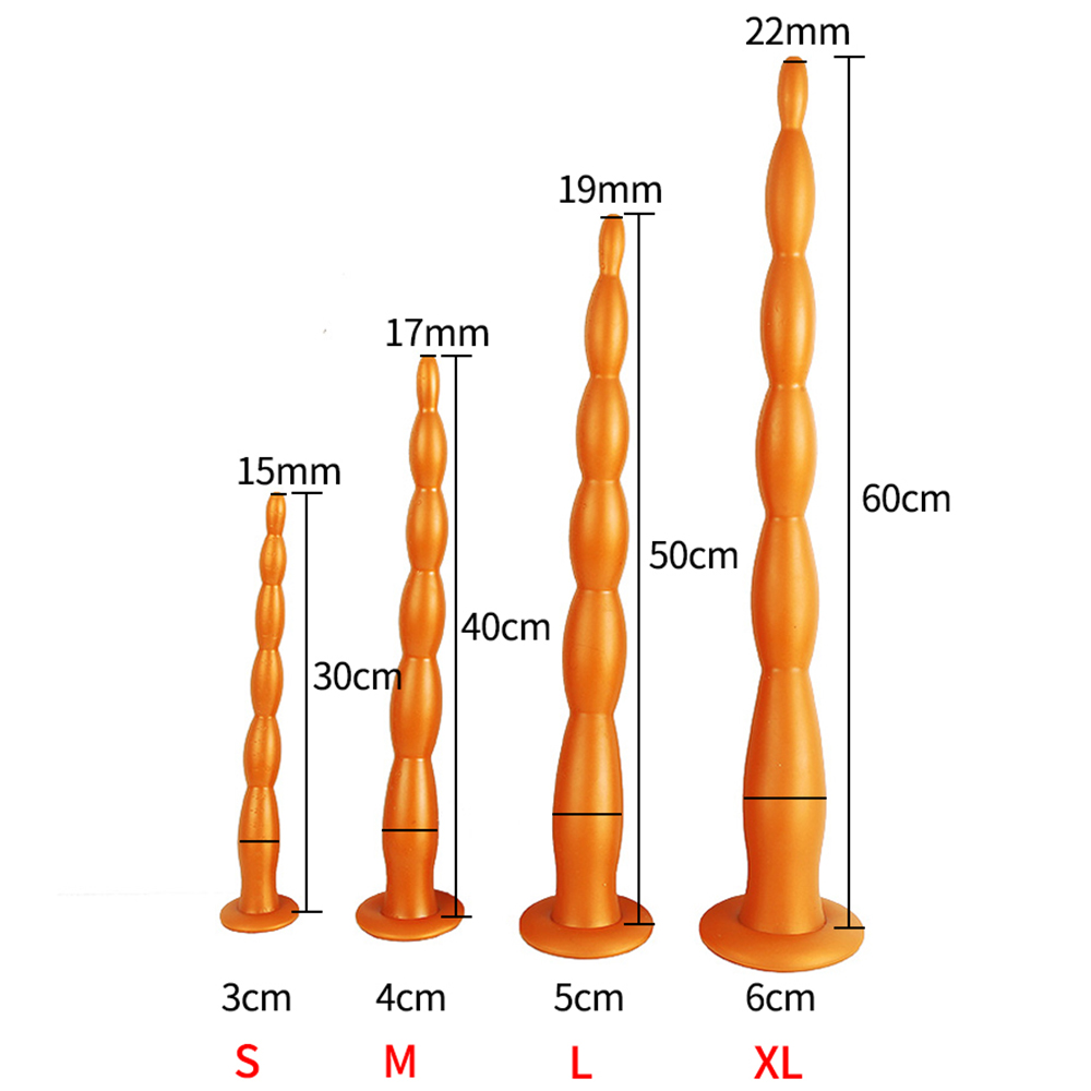 Extra Large Anal Beads With Suction Cup Prostate Massager Unisex Big Butt Plug For Intense Pleasure - 10