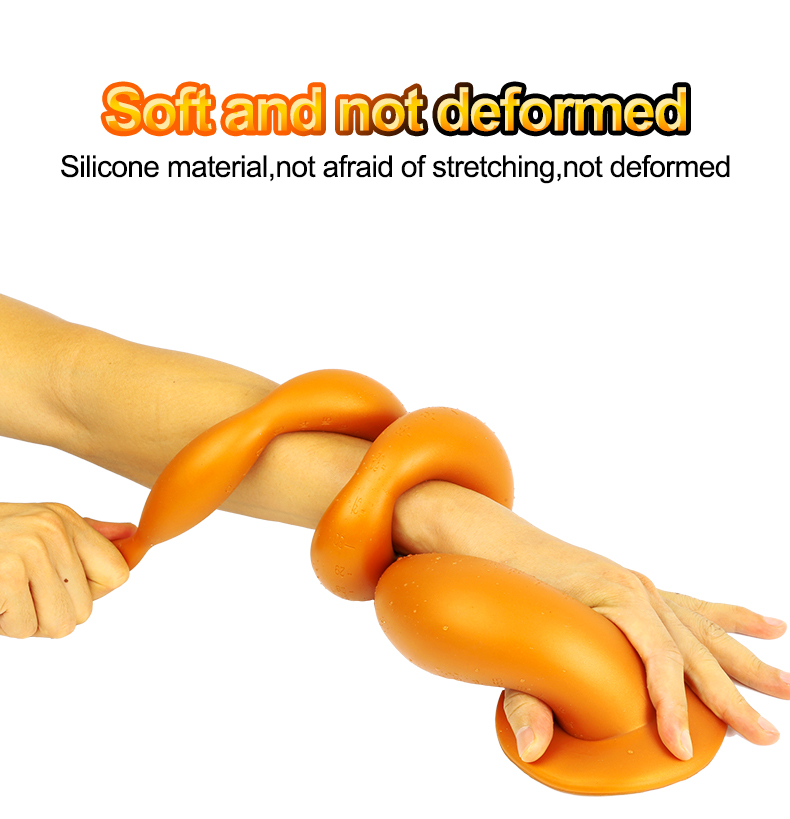 Extra Large Anal Beads With Suction Cup Prostate Massager Unisex Big Butt Plug For Intense Pleasure - 3