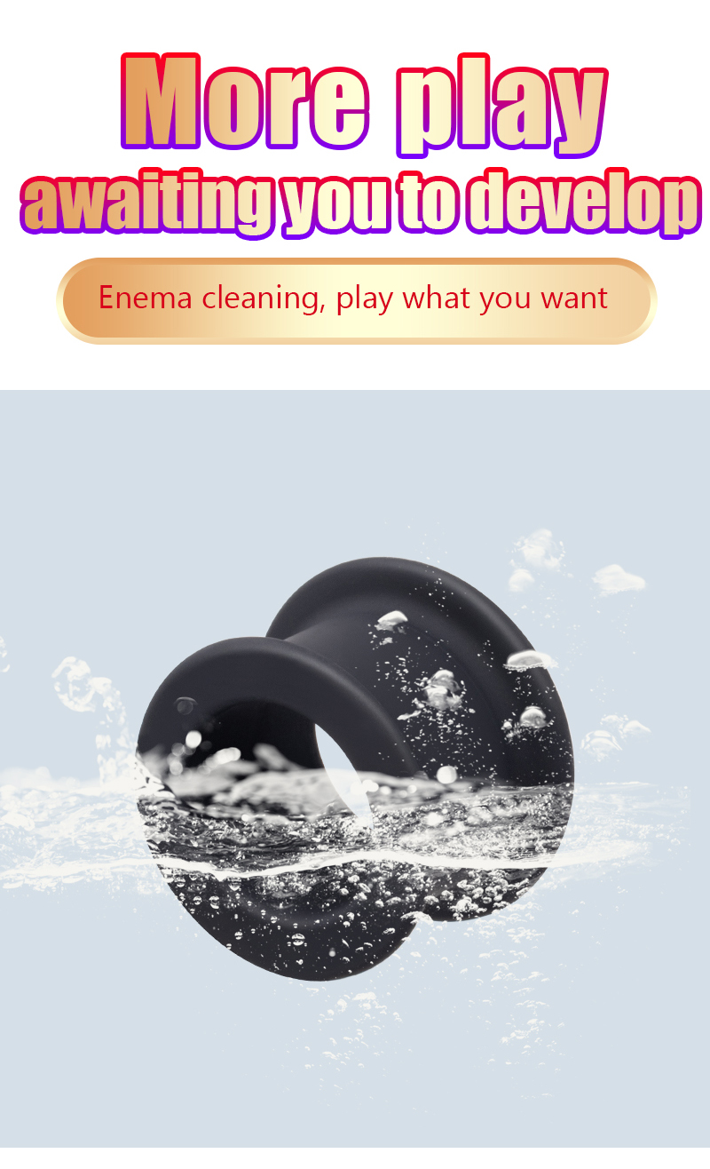 Large Pure Silicone Hollow Anal Plug Prostate Massager Sm Toy Anus Expander Masturbation Aid - 7