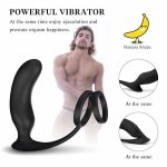 Prostate Massager Male Anal Butt Plug Vibrators Penis Ring Wireless Remote Control 9 Vibration Mode Adults Sex Toys For Men Gay - 3