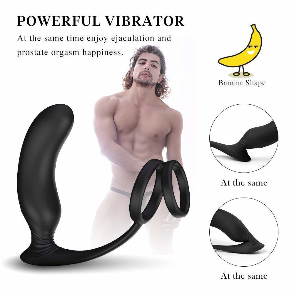 Male Prostate Massager With Penis Ring Wireless Remote Control 9 Vibrations Modes Anal Butt Plug For Adults Men Gay - 2