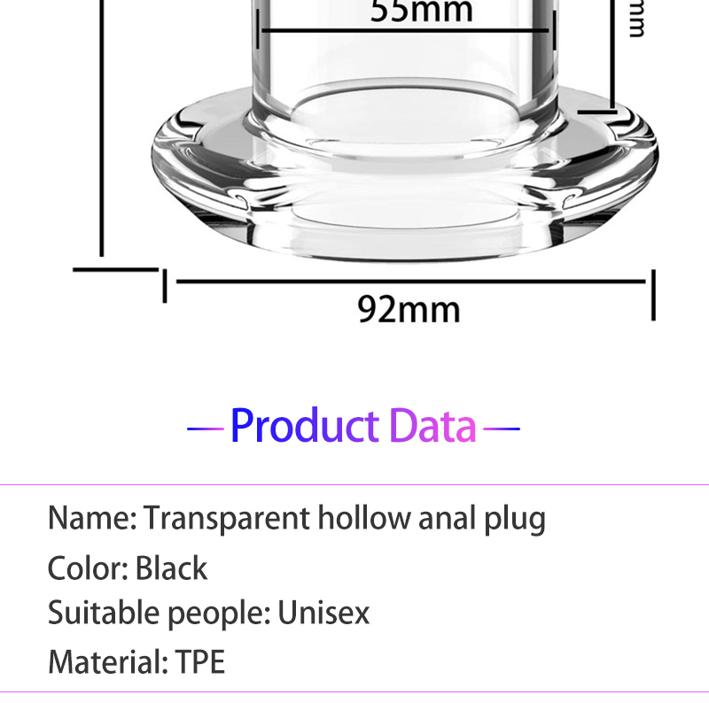 Adult Diary Anal Shower Hollow Prostate Massager Enema Butt Plug Anus Stopper With Comfortable Inserts - 25