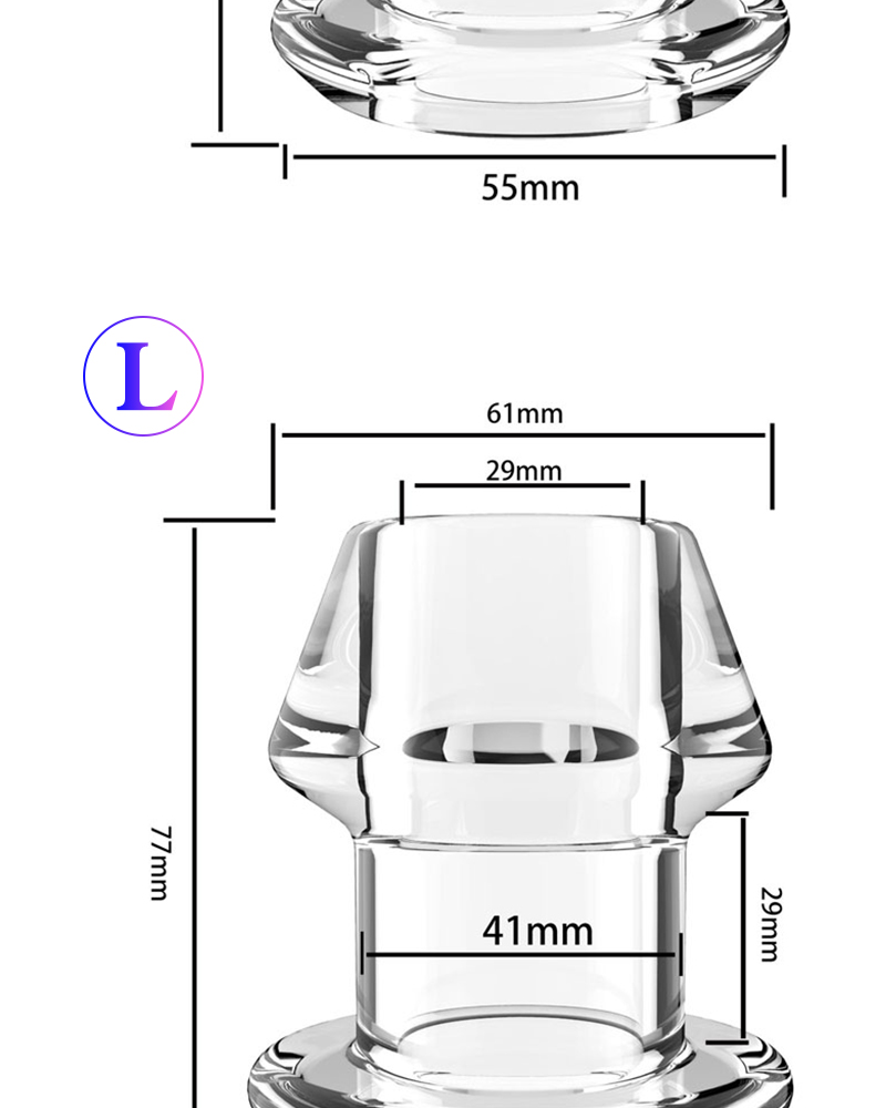 Adult Diary Anal Shower Hollow Prostate Massager Enema Butt Plug Anus Stopper With Comfortable Inserts - 22