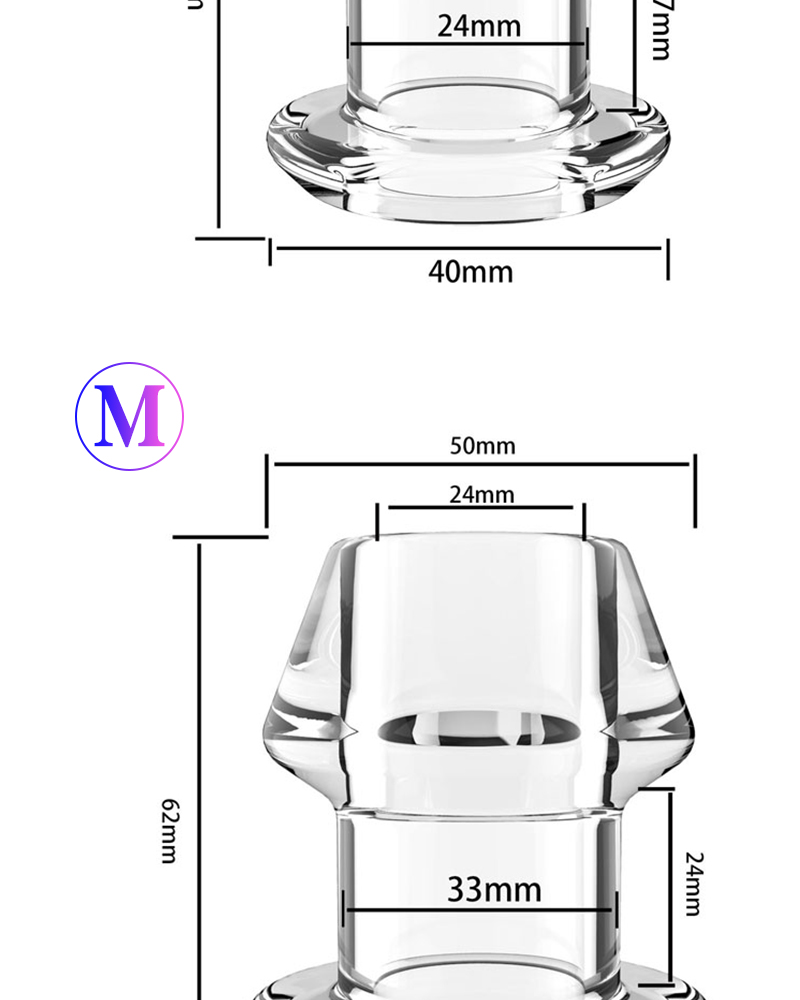 Adult Diary Anal Shower Hollow Prostate Massager Enema Butt Plug Anus Stopper With Comfortable Inserts - 21