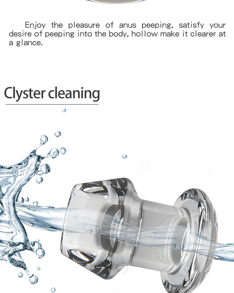 Adult Diary Anal Shower Hollow Prostate Massager Enema Butt Plug Anus Stopper With Comfortable Inserts - 14