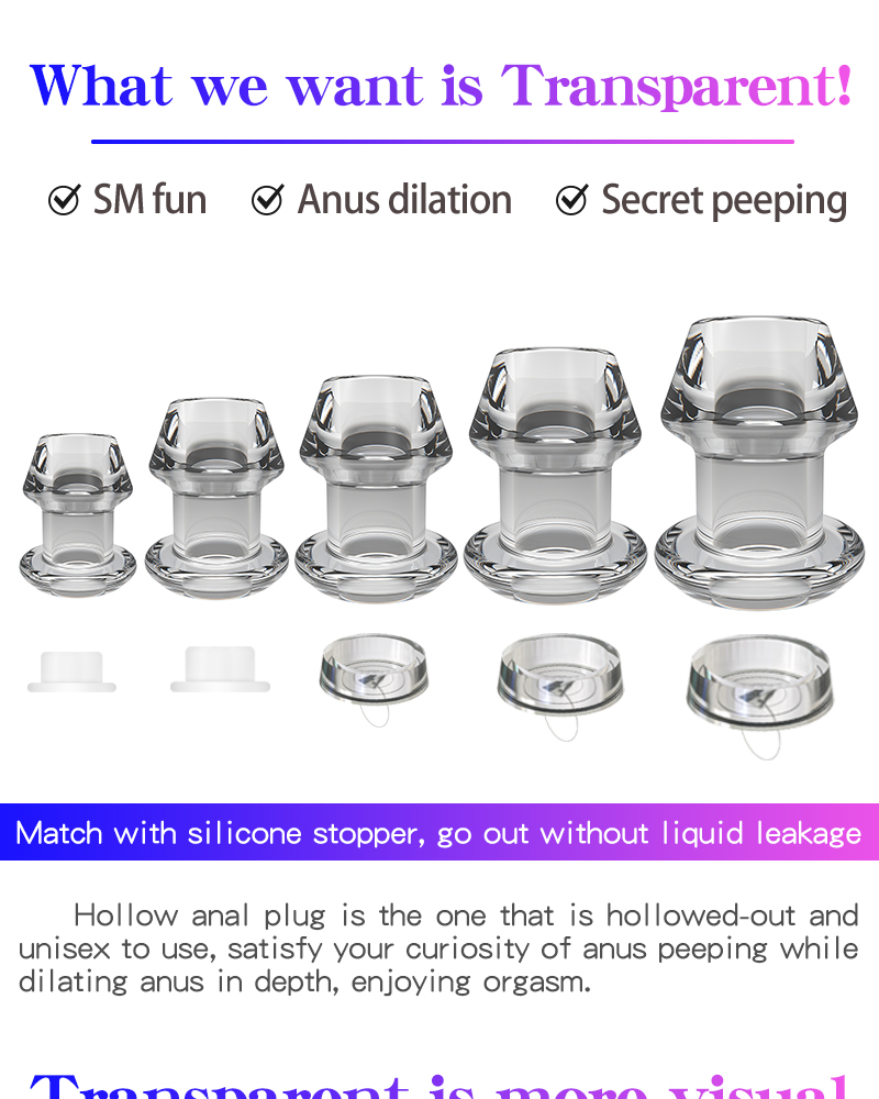 Adult Diary Anal Shower Hollow Prostate Massager Enema Butt Plug Anus Stopper With Comfortable Inserts - 12