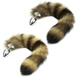Love Faux Raccoon Tail Butt Anal Plug Sexy Romance Sex Funny Adult